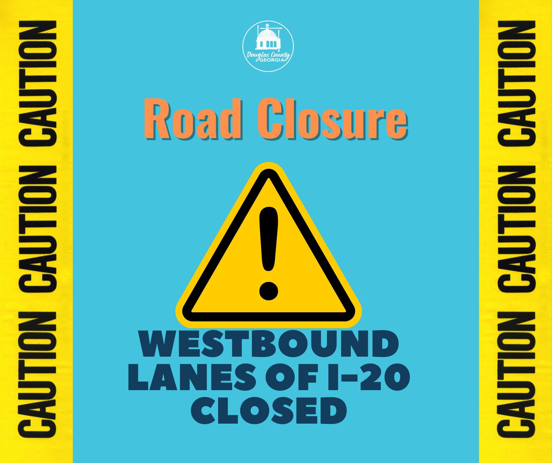 Red Simple Road Public Service Facebook Post