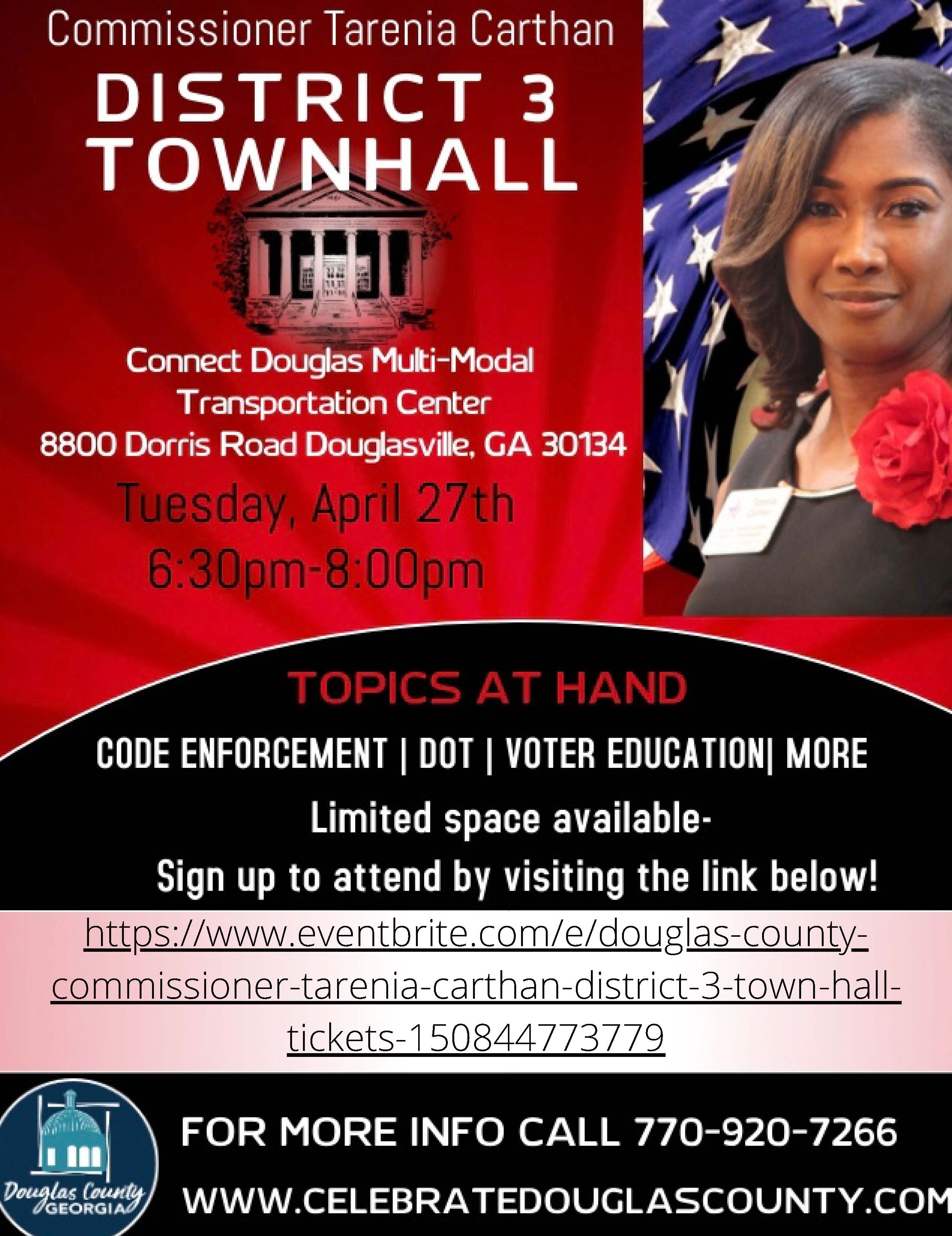 District 3 Updated Townhall Flyer