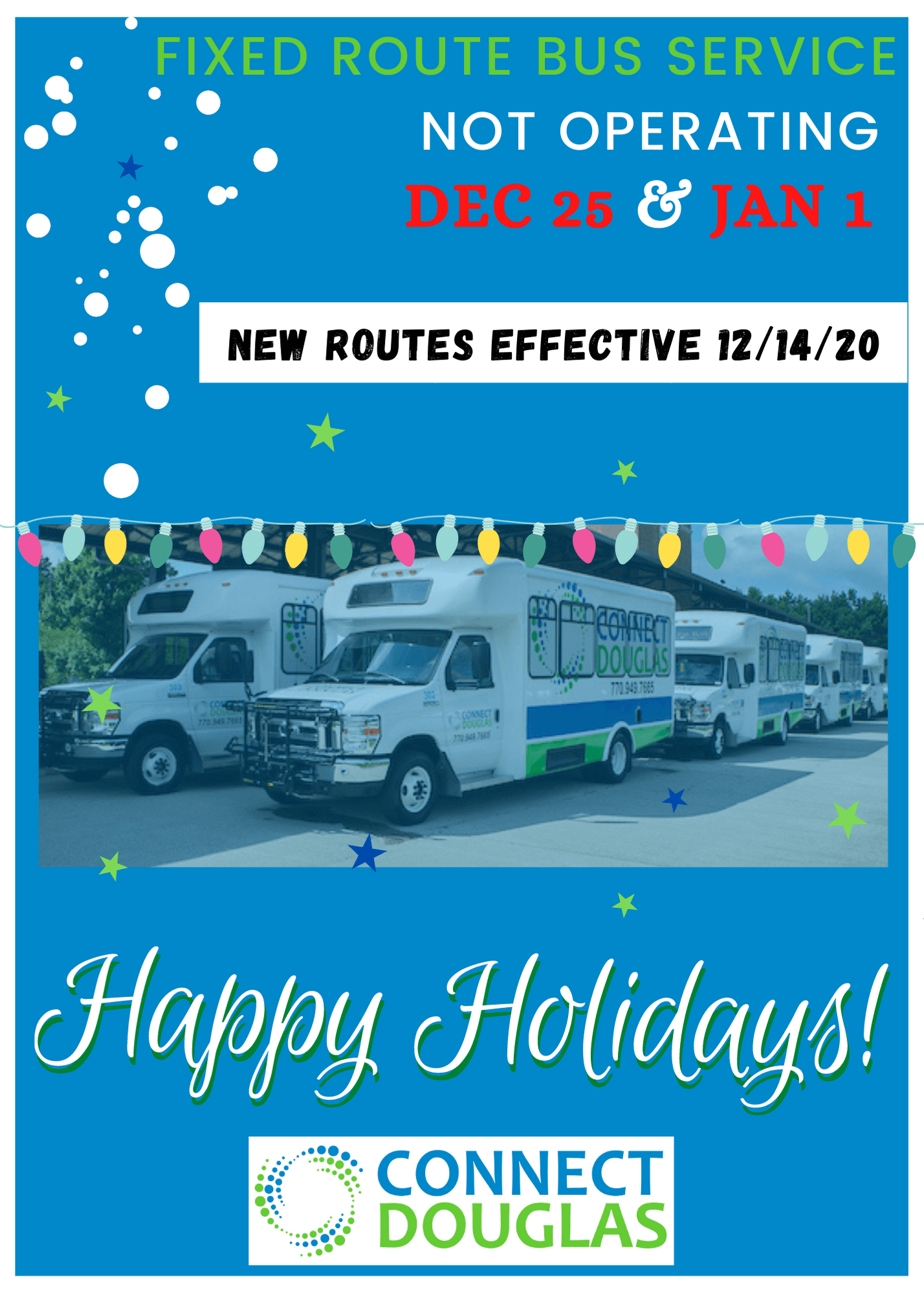 Fixed Route Holiday Schedule